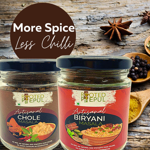 Rooted Peepul Artisanal Biryani Masala & Artisanal Chola Masala Combo